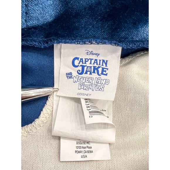 Disney CAPTAIN JAKE and THE NEVERLAND Costume Boys Sz 4-6X L Halloween Jumpsuit - Picture 7 of 11